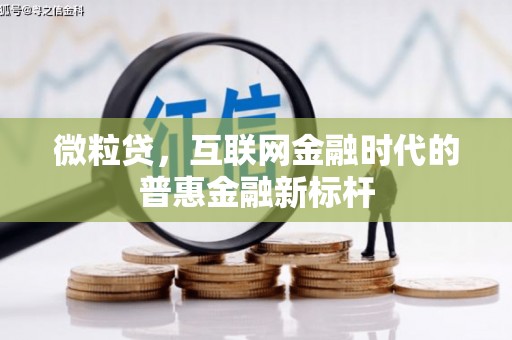咸丰微粒贷，互联网金融时代的普惠金融新标杆