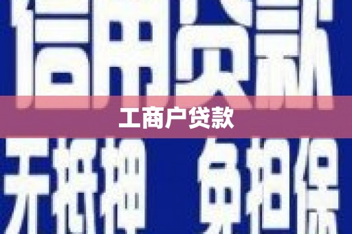 宣威工商户贷款