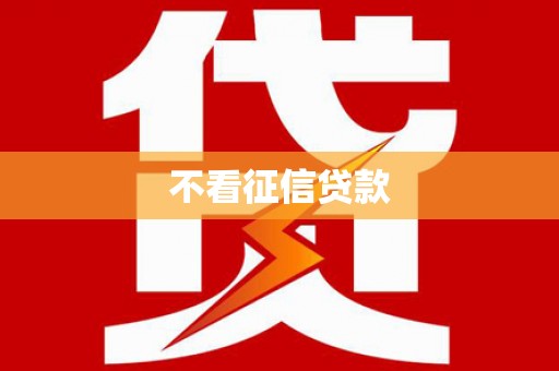 武汉不看征信贷款