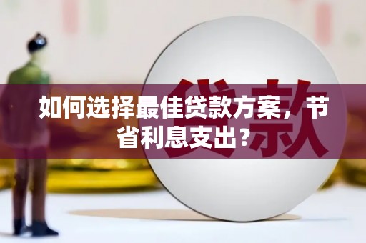 灌南如何选择最佳贷款方案，节省利息支出？