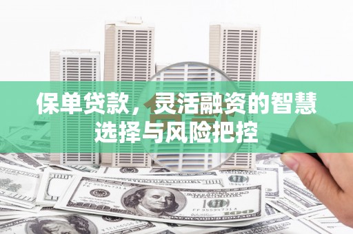 清镇保单贷款，灵活融资的智慧选择与风险把控