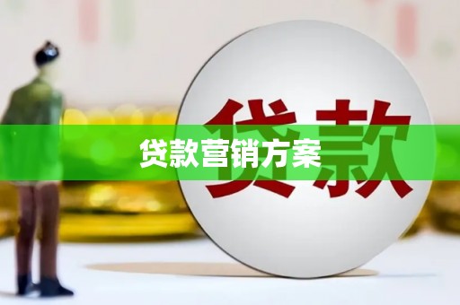 卓溪贷款营销方案