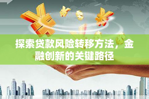 遂川探索贷款风险转移方法，金融创新的关键路径