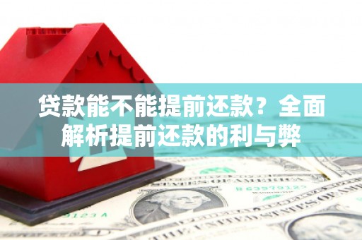 天宁贷款能不能提前还款？全面解析提前还款的利与弊