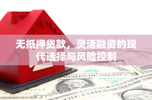 阿莲无抵押贷款，灵活融资的现代选择与风险控制