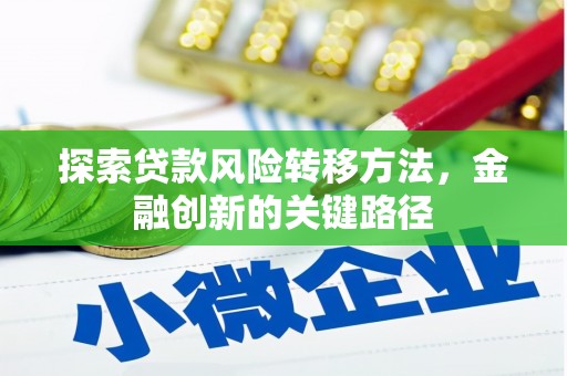 河曲探索贷款风险转移方法，金融创新的关键路径