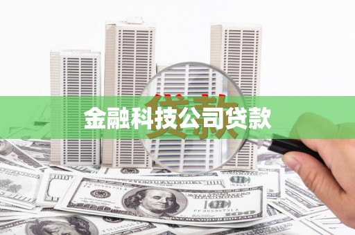 陕西金融科技公司贷款